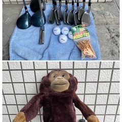 初心者向けゴルフセット一式12本ドライバーウッドアイアンパター　グリップ交換済みの画像