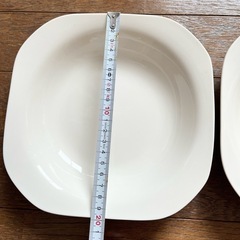 スクエアパスタスプレート2枚セットの画像