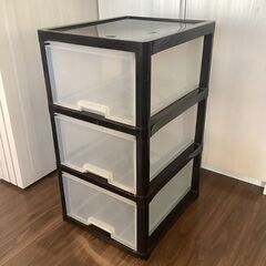 【譲ります】プラスチックチェスト 3段