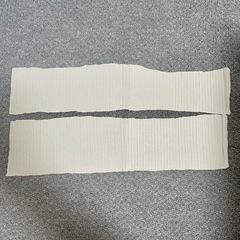 アイボリー 白　リブ素材　端切れ　布