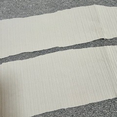 アイボリー 白　リブ素材　端切れ　布の画像