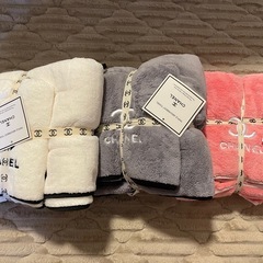 【新品未使用品】CHANEL バスタオル ハンドタオルセット×3