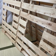 【ダブルサイズ】布団干し機能付きすのこベッド