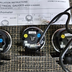 オートゲージ　355シリーズ３点セット　油圧・油温・電圧計の画像