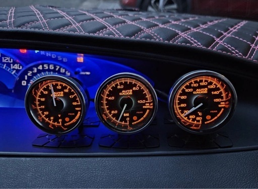 オートゲージ　355シリーズ３点セット　油圧・油温・電圧計