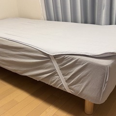 足付きマットレスベッド　無印良品　シングル