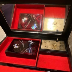 宮本産業　鏡　オルゴール　クォーツ時計　小物入れの画像