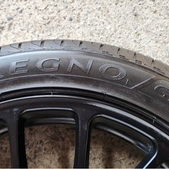 BBSホイール4本　5穴　
215/45R17  ブリヂストン レグノGR-XI 　7〜8部山　50系プリウスに使用の画像