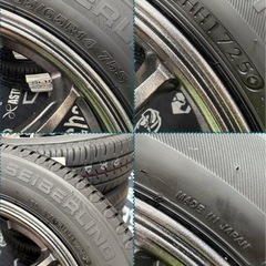 ③155/65R14新品タイヤ4本と中古美品ホイールとナット付きの画像