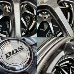 ③155/65R14新品タイヤ4本と中古美品ホイールとナット付きの画像