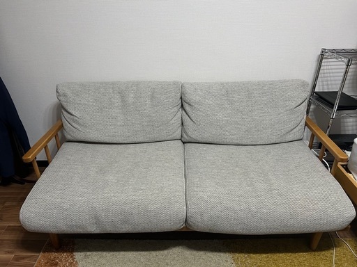 8/2 AMまでに引き取りできる方！！unico sialシリーズ　2.5人掛けソファ