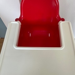 イケア　ハイチェア　レッド✖️ホワイトの画像