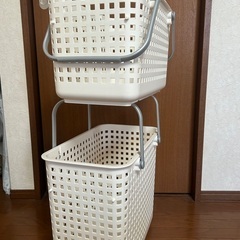 ランドリーバスケット　洗濯かご　スタッキング