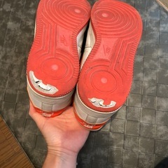 Nike Air Force 1 ホワイト/オレンジの画像