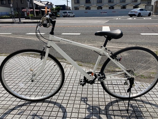 【クロスバイク】美品❗️外装6段変速　リヤタイヤ、チェーン新品❗️若林自転車　唐崎店　SALE中❗️