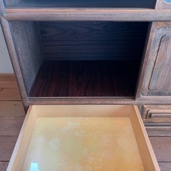【GO-1074】茶箪笥 茶棚 和ダンス 食器棚 古道具 昭和レトロ アンティークの画像