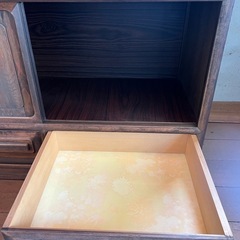 【GO-1074】茶箪笥 茶棚 和ダンス 食器棚 古道具 昭和レトロ アンティークの画像