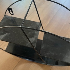 飾り棚鉄製 直径約28cm（未使用）の画像