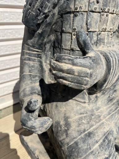 【GO-1027】兵馬俑 置物 陶器 中国美術 骨董