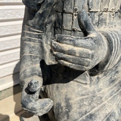 【GO-1027】兵馬俑 置物 陶器 中国美術 骨董の画像