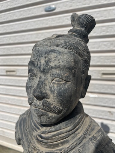 【GO-1027】兵馬俑 置物 陶器 中国美術 骨董