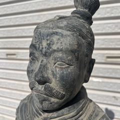 【GO-1027】兵馬俑 置物 陶器 中国美術 骨董の画像