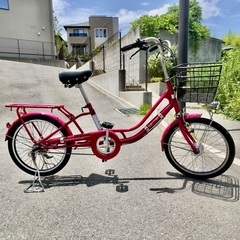 アサヒサイクルガーネットgarnet20インチ非電動子乗せ対応自転車