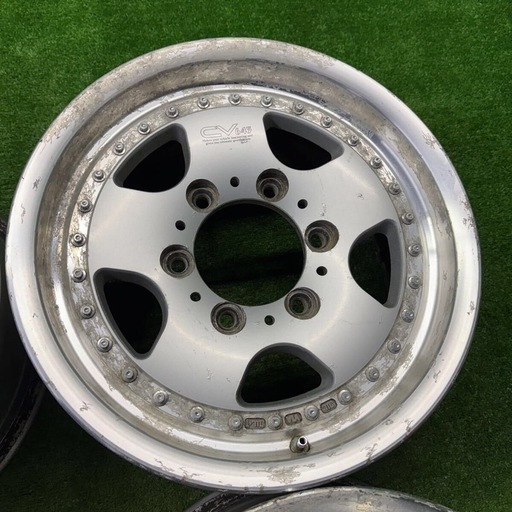 BS ブリヂストン　CV645 15×6.5J +30 PCD139.7 6H ハブ107 社外　15インチ　6穴　S50425047