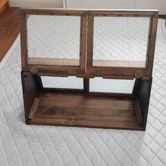 木製カウンター上収納ラック
の画像