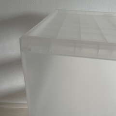 無印プラスティック棚の画像