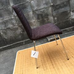 お値下げ①【中古良品】シュクルチェアー CF-3043F 不二貿易 ブラウン ダイニング ファブリック 布地椅子 の画像