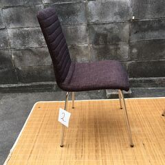 お値下げ②【椅子】シュクルチェアー CF-3043F 不二貿易 ブラウン 中古良品 ダイニング ファブリック 布地の画像