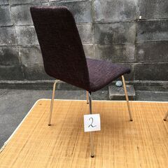 お値下げ②【椅子】シュクルチェアー CF-3043F 不二貿易 ブラウン 中古良品 ダイニング ファブリック 布地の画像