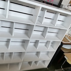 本棚　マンガ本棚　ホワイト　中古　の画像