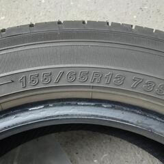 夏用タイヤ 155/65-13 バリ山 【4本セットで5000円】8部～9部山   の画像