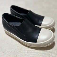 RICK OWENS黒と白のローファー 