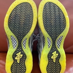 NIKE AIR FOAMPOSITE ONE PRM SILVER VOLT ナイキ バスケットシューズの画像