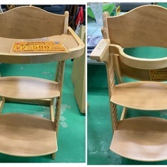 【7F19⑦】KATOJI 木製ベビーチェア