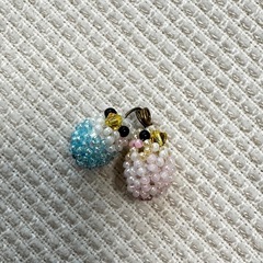 ビーズ 小鳥さん・草履【ハンドメイド】の画像