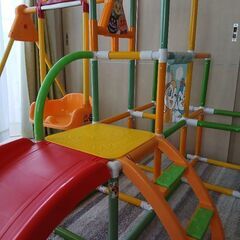 アンパンマン ジャングルジム(うちの子天才 カンタン折りたたみ ブランコパークDX )の画像