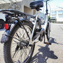 高年式！人気車！パナソニック　電動アシスト自転車　SW ホワイト　20インチ　バッテリー12Ah 充電器付の画像