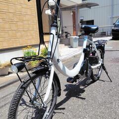 高年式！人気車！パナソニック　電動アシスト自転車　SW ホワイト　20インチ　バッテリー12Ah 充電器付の画像