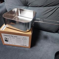 早い者勝ち！　新品未使用アウトドアグッズ　クッカーセット　ケトル・フライパン・鍋の画像