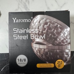 新品　スチールボウル　2個セット　ステンレスの画像