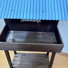 ナチュラル雑貨　新品　木製フラワースタンド　の画像