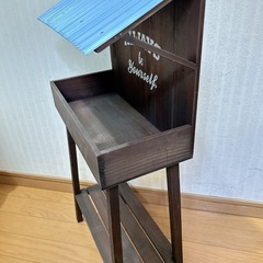 ナチュラル雑貨　新品　木製フラワースタンド　の画像