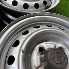 トヨタ純正　スチールホイール　13×5J +39 PCD100 4H ハブ52 シルバー　打刻CW プロボックス　サクシード　S50510053の画像