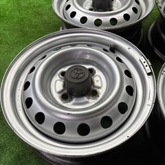 トヨタ純正　スチールホイール　13×5J +39 PCD100 4H ハブ52 シルバー　打刻CW プロボックス　サクシード　S50510053の画像