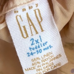 baby GAP 花柄 ジャンスカ ワンピースの画像