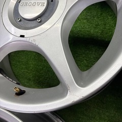 GROOVE DOORAY 15×5.5J +45 5H ハブ68 15インチ　5穴　社外　ホイール　S50510055の画像